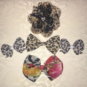 Cheetah Hair Clips